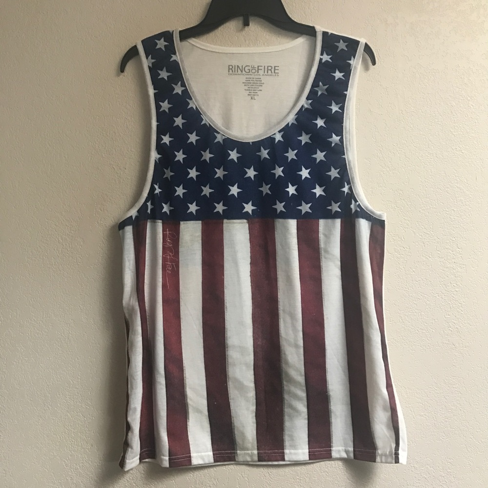 ✅ FREE With Any Purchase, Flag Tank Top